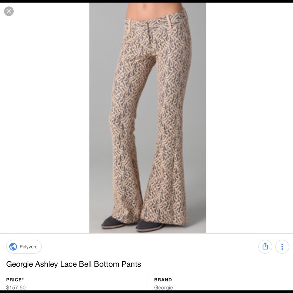 GEORGIE size 4 lace skinny flare